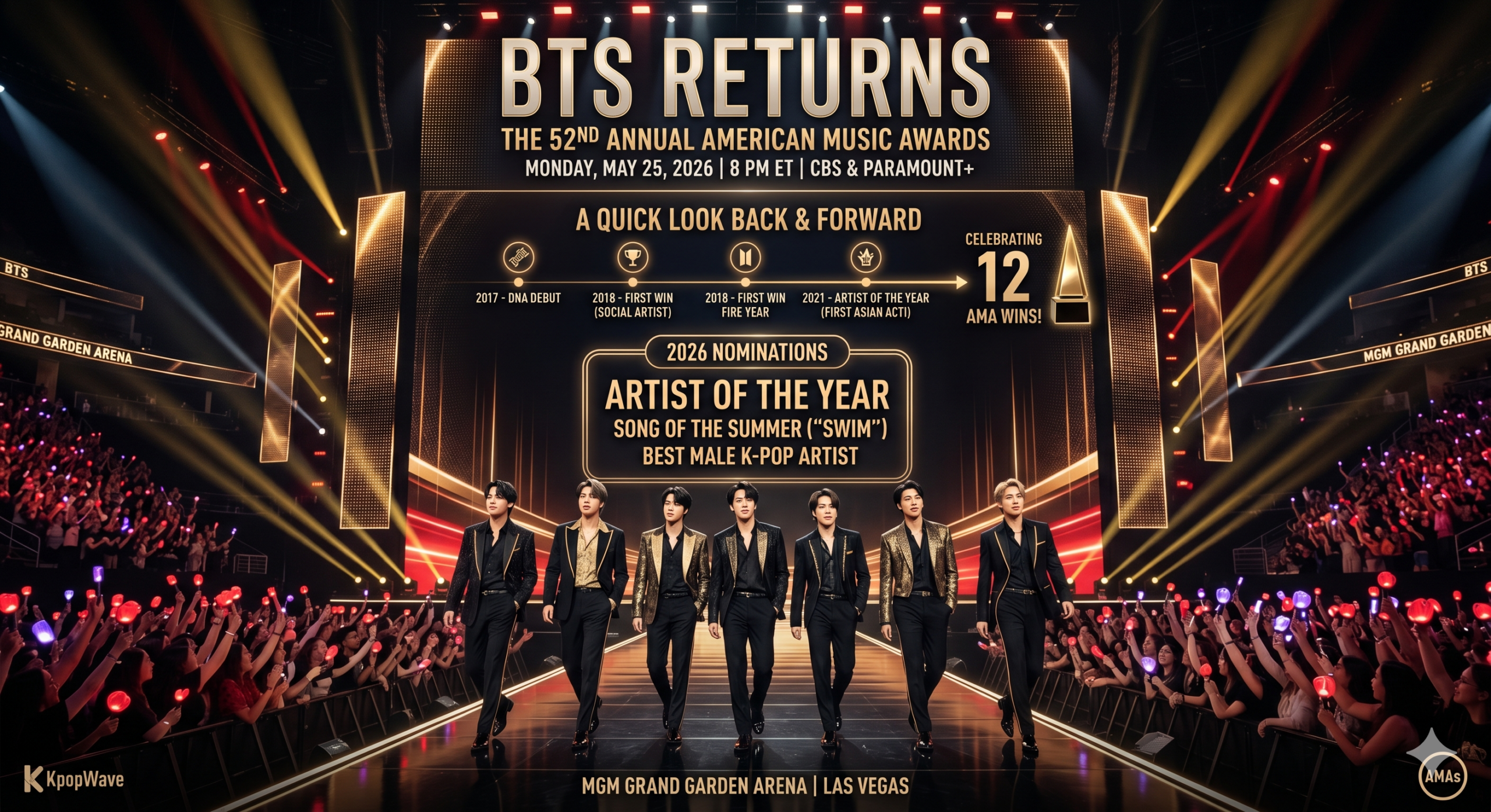 BTS American Music Awards 2026