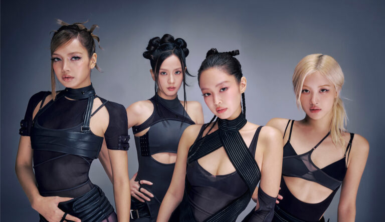 BLACKPINK, globally renowned K‑pop girl group, posing for an official promotional image.