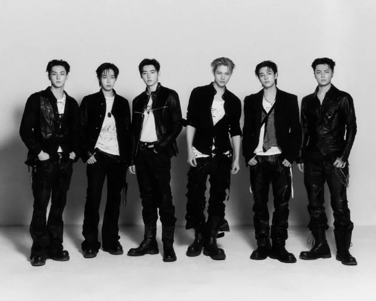 ENHYPEN members showcasing a modern, edgy concept in a group image.