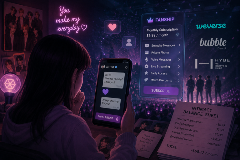 The Friend You Pay For: How K-Pop Turned Intimacy Into a Subscription