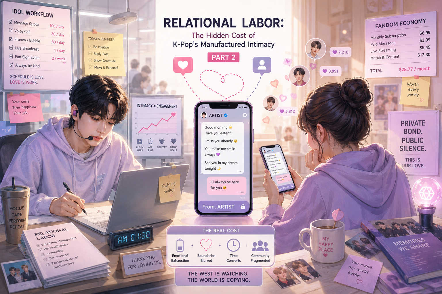 Relational Labor: The Hidden Cost of K-Pop's Manufactured Intimacy