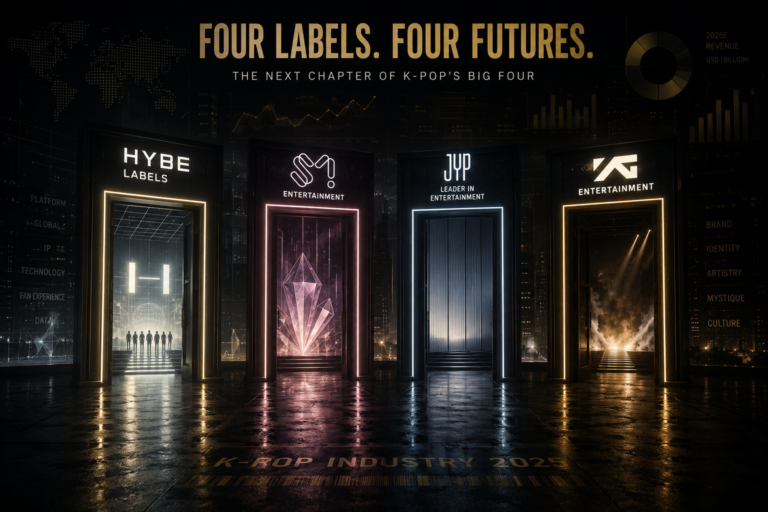 kpop-big-four-labels-strategy-hybe-sm-jyp-yg
